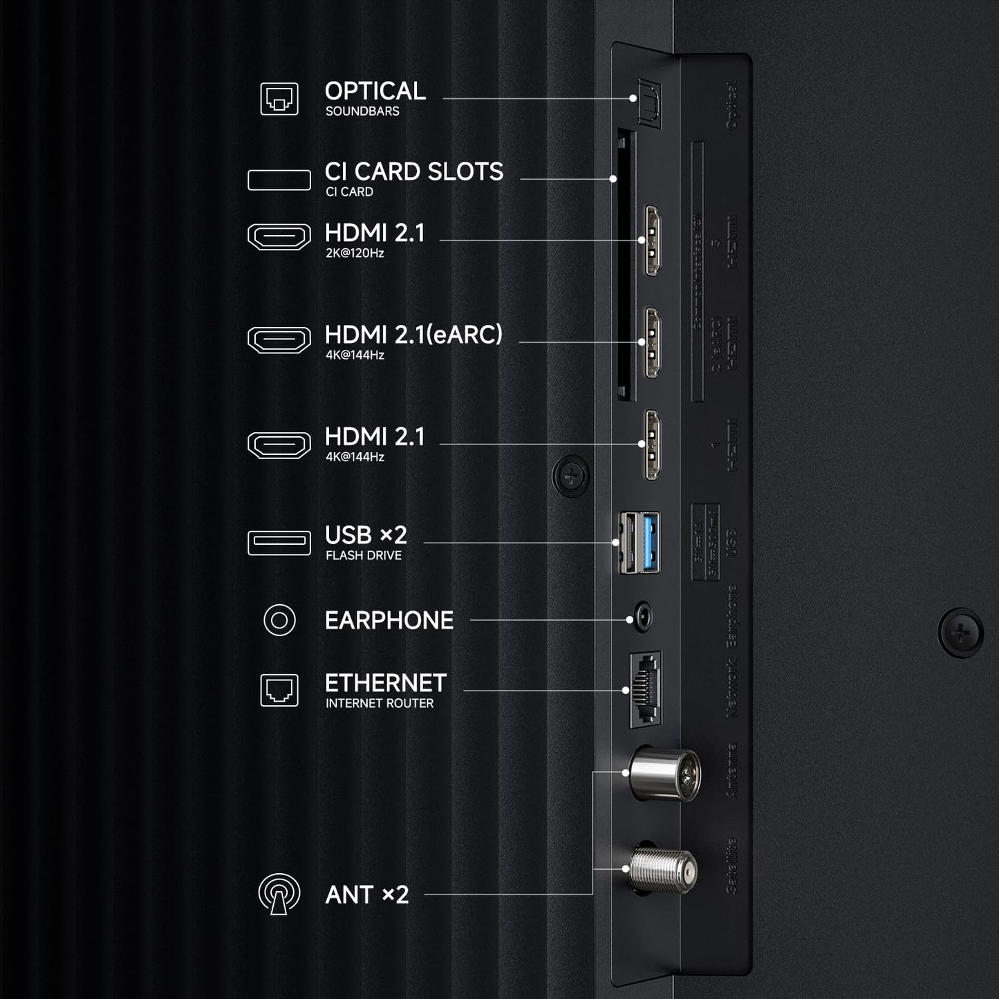 XIAOMI TV S Pro Mini LED 55, Smart TV, Dolby Vision, Dolby Atmos, QLED 4K, 144Hz, Google TV, HDR10+, Triple Tuner, DVB T2, MEMC, DTS-X, Harman AudioEFX, Prime Video, Google Assistant, AirPlay2