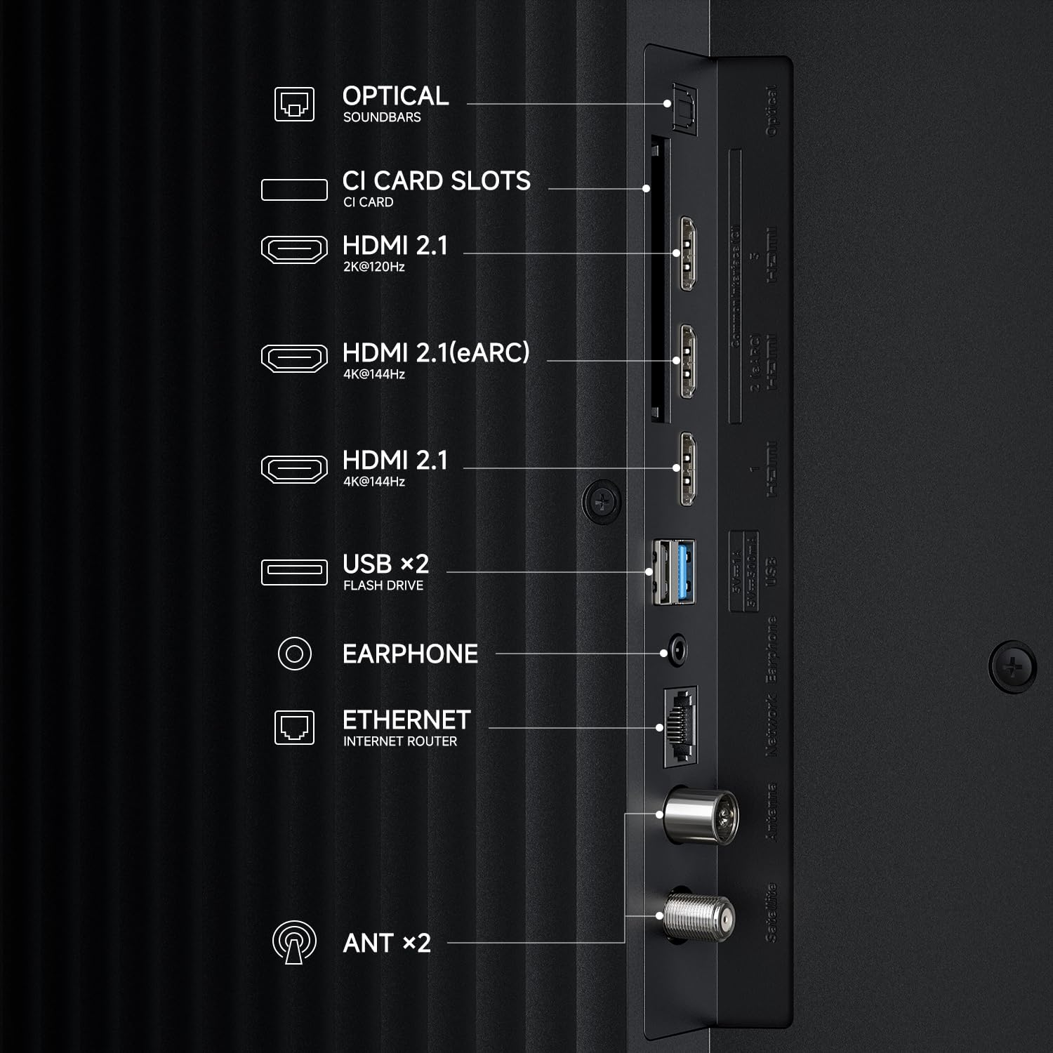 XIAOMI TV S Pro Mini LED 55, Smart TV, Dolby Vision, Dolby Atmos, QLED 4K, 144Hz, Google TV, HDR10+, Triple Tuner, DVB T2, MEMC, DTS-X, Harman AudioEFX, Prime Video, Google Assistant, AirPlay2