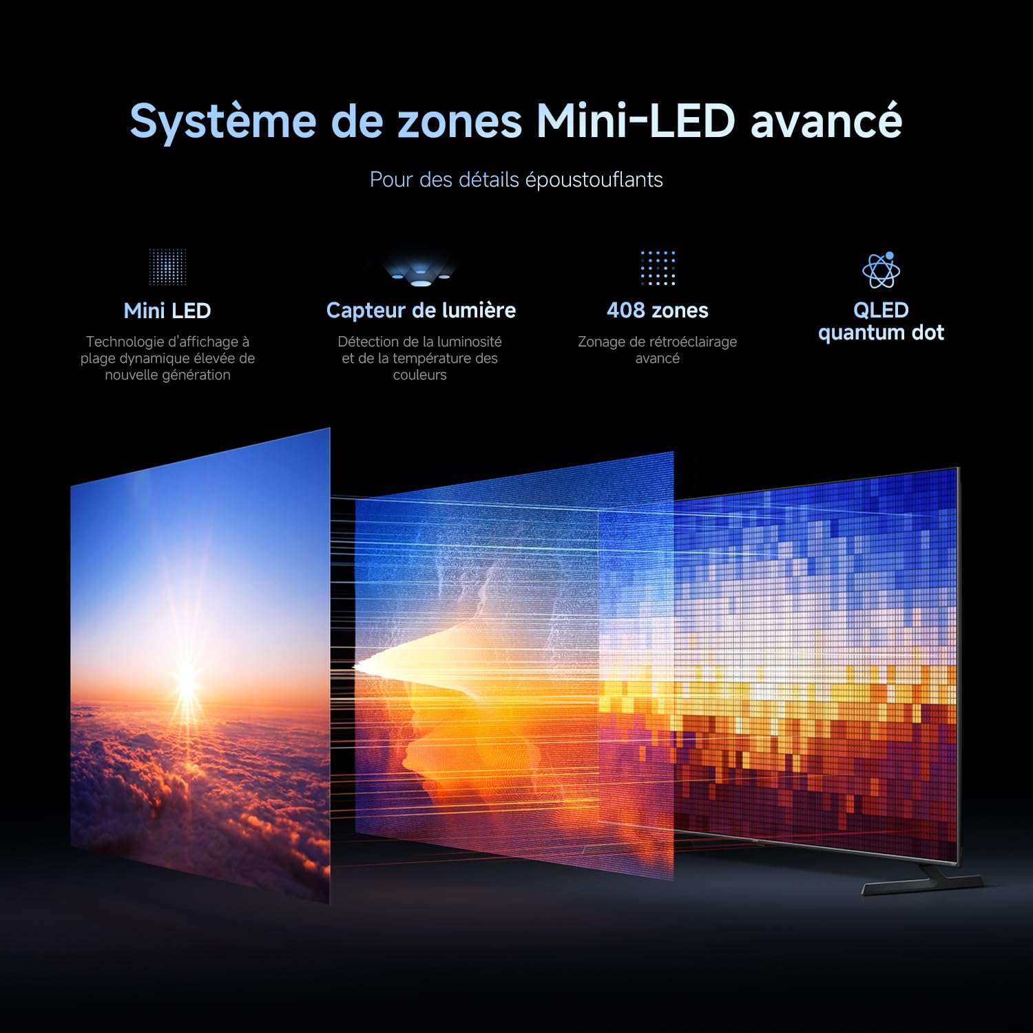 XIAOMI TV S Pro Mini LED 55, Smart TV, Dolby Vision, Dolby Atmos, QLED 4K, 144Hz, Google TV, HDR10+, Triple Tuner, DVB T2, MEMC, DTS-X, Harman AudioEFX, Prime Video, Google Assistant, AirPlay2